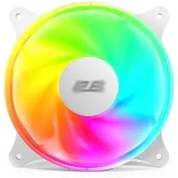 Вентилятор 120 мм 2E Gaming Air Cool VR білий 120х120х25 мм ARGB підсвічування 1200 об/хв 25 дБ 3-pin / 3-pin (ARGB)