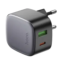Мережевий зарядний пристрій Hoco CS32A Rise PD20W+QC3. 0 charger чорний - мініатюра 3