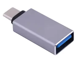 Перехідник Type-C USB 3.1 (OTG) OEM, сріблястий