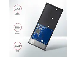 Кишеня для накопичувача AXAGON SuperSpeed+ Raw Box Gray (EEM2-SG2) - мініатюра 7