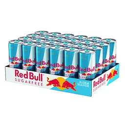 Упаковка енергетичного напою Red Bull без цукру 6 л (0.25 л х 24 банки) - мініатюра 2