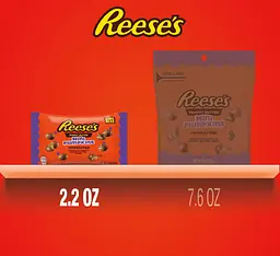 Шоколадні цукерки Reese's Unwrapped Mini Pumpkins 62г - мініатюра 5