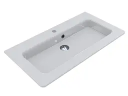 Умивальник Miraggio ROSTRIKS TRES (0001540) Miramarble, Глянцевий, Підвісний, Білий