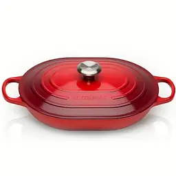 Каструля з кришкою Le Creuset Oblong Casserole 21112310602430 31 см 3.3 л вишнева