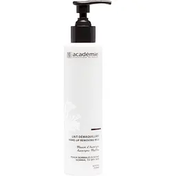 Молочко для демакіяжу Academie Make-up Removing Milk Овернськая мальва 200 мл (3145071602009) - мініатюра 2