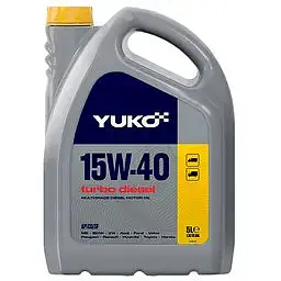 Автомобільна моторна олива YUKO TURBO DIESEL 15W-40 5л - мініатюра 2
