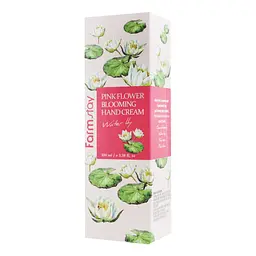Крем для рук та нігтів FarmStay Pink Flower Blooming Hand Cream Water Lily з екстрактом лілії 100 мл - мініатюра 2