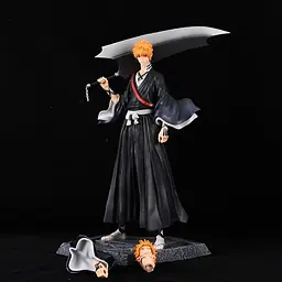 Фігурка Бліч Ічіго Куросакі Bleach Kurosaki Ichigo зі змінною головою 33 см CH B KI 33 - мініатюра 2