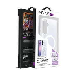 Чохол MAKE Samsung S26 Silicone Aura Magnet Clear - мініатюра 5