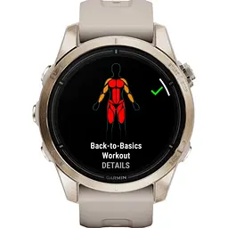 Смарт-годинник Garmin Epix Pro [Gen 2] Sapphire Edition 42mm Soft Gold with Light Sand Band [010-02802-10] [86536] - мініатюра 6