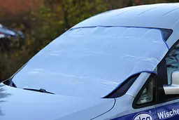 Шторка на лобове скло в авто від сонця та снігу 186 х 94 см Срібляста - мініатюра 3