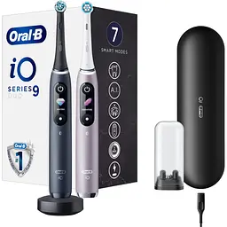 Електрична зубна щітка Oral-B iO Series 9 Duo Black + Onyx/Rose Quartz [123149] - мініатюра 4