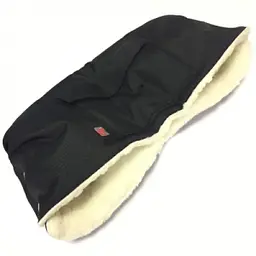 Муфта для коляски Kaiser Big Double, з натуральної овчини, чорний (6573225) - мініатюра 2