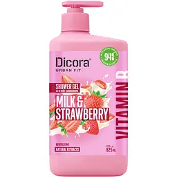 Гель для душу Dicora Urban Fit Revitalizing Milk & Strawberry 825 мл