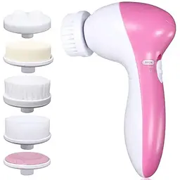 Масажер для обличчя Beauty Care Massager AE-8782 5 in 1 Білий/рожевий (np2_0929)