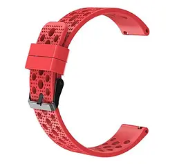Спортивний ремінець з перфорацією Primo для годинника Xiaomi Huami Amazfit Bip/Amazfit GTS Red - мініатюра 2