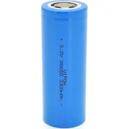Акумулятор 26650 3300mAh, LiFePO4, FlatTop, 3.2V, Blue Vipow (IFR26650-3300mAhFT / 31075)