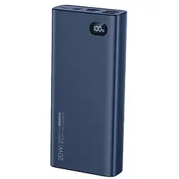 Зовнішній акумулятор - павербанк REMAX RPP-292 20000 mAh Gallop Series 20 W + 22.5W синій