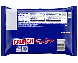 Шоколадні батончики Crunch Milk Chocolate and Crisped Rice Fun Size 283 г - мініатюра 2
