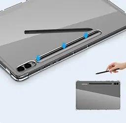Силіконовий чохол бампер Primolux Silicone для планшета Samsung Galaxy Tab S10 Plus (SM-X826 / SM-X820) - Clear - мініатюра 6