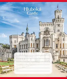 Зошит для школярів "Замки Європи" 024-590561L-4 у лінію 24 аркуші