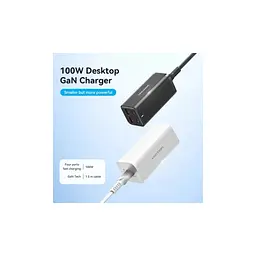 Зарядний пристрій Vention 4xUSB 100W (2xUSB-C+2xUSB-A) PD3.0/QC 3.0/GaN Black (FBSBG-EU) - мініатюра 3