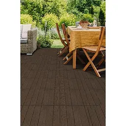 Покриття для підлоги MultyHome Cosmopolitan декоративне рифлене 30х30 см 6 шт. коричневе (80142) - мініатюра 3