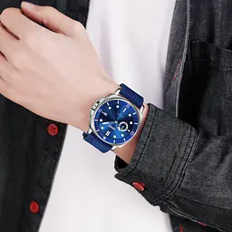 Чоловічий наручний годинник 9328BU Blue Skmei acs0030906 - мініатюра 3
