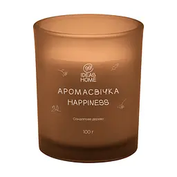 Аромасвічка 99IDEAS HAPPINESS - Сандалове дерево, 100 г - мініатюра 2