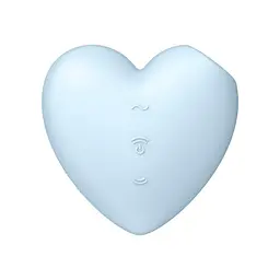 Вакуумний стимулятор - Satisfyer Cutie Heart Blue - мініатюра 5