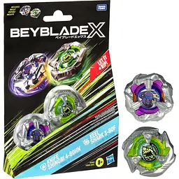 Набор игрушечный Hasbro Beyblade X Dual Pack Set из двух волчков (F9586)