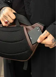 Велика чоловіча поясна сумка бананка Sambag 38х21 см sum0027309 - мініатюра 6