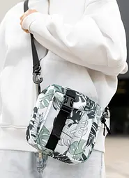 Жіноча сумка месенджер Sambag TEL принт "Leaves" 17 х 17 х 6 см (70151144) - мініатюра 2