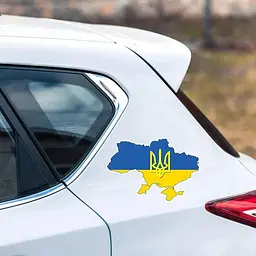 Наліпка на авто Україна - мініатюра 2