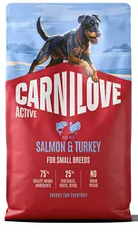 Сухий корм Carnilove Active Salmon & Turkey Small Breed для cобак малих порід лосось та індичка 4 кг