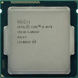 Процесор Intel Core i5 4670 (CM8064601464706) (Socket 1150, 4T, 3.8 ГГц, Tray) Б/в
