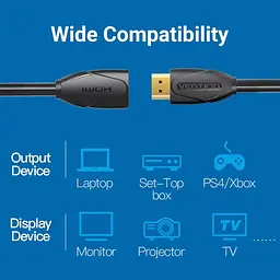 Подовжувач HDMI тато - HDMI мама 2 метра Vention VAA-B06-B200 - мініатюра 5
