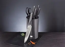 Набір ножів Berlinger Haus Metallic Line Carbon Pro Edition, сірий (BH 2792) - мініатюра 4