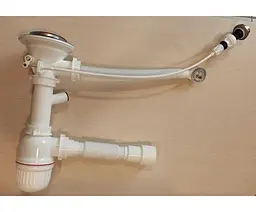 Сифон для керамічної мийки Bakimay PL 1049 3 1/2"клапан-автомат 30412 - мініатюра 2