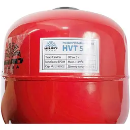 Бак розширювальний Vitals aqua HVT 5 сферичний розбірний 5 л (57683) - мініатюра 4