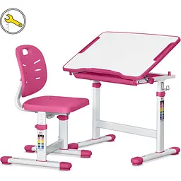 Комплект меблів Evo-kids Evo-05 Ergo Pink: стіл+стілець (Evo-05 Ergo PN)