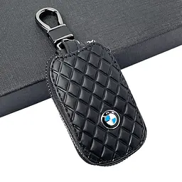Автомобільна ключниця-чохол для ключів із логотипом BMW ромб, чорний