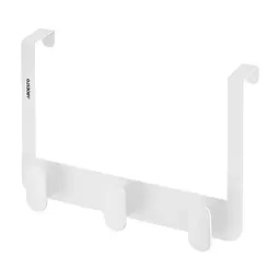 Вешалка для полотенца ARDESTO Minimalism Дверная на 3 крючка Белая (ARHB3109W)