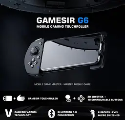 Геймпад джойстик контролер для мобільного телефона GameSir G6 Android - мініатюра 2