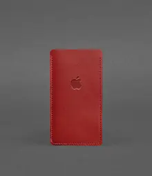 Шкіряний чохол для iPhone 13 Червоний - мініатюра 2