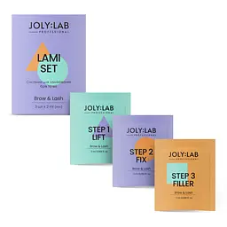 Система для ламінування брів та вій Joly:Lab 3 шт х 2 мл