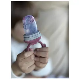 Ніблер силіконовий MinikOiOi Pulps Pinky Pink/Powder Grey (101130005) - мініатюра 2