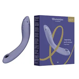 Лубрикант Womanizer OG Lilac + 50 мл - Вакуумний вибратор для точки G, 17,6 см фиолетовый - миниатюра 16