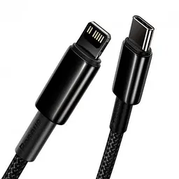 Кабель Baseus Tungsten Gold Fast Charging Cable Type-C to Lightning PD 20W 2m CATLWJ-A01 Black - мініатюра 6