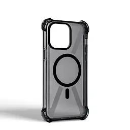 Чехол-накладка для Apple iPhone 13 Pro Max, Bounce, черный, матовый, противоударный защитный чехол из TPU с магнитом для беспроводной зарядки, защита всего корпуса, бортик вокруг дисплея, амортизирующие вставки, ArmorStandart (ARM75256) - мініатюра 2